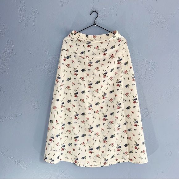 Vintage Floral midi skirt Size 10 - Picture 1 of 7